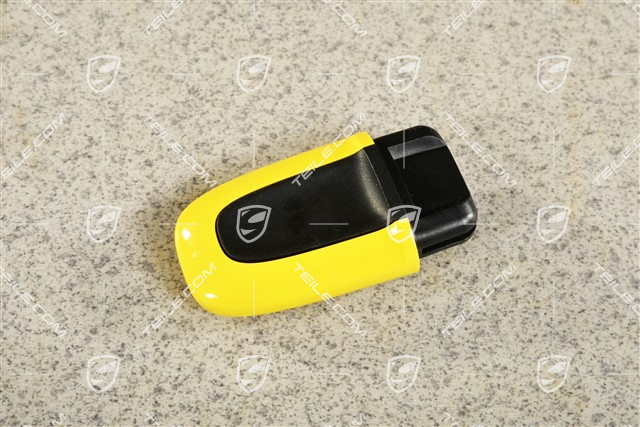 Ignition starter switch, lacquered Racing Yellow, KESSY / Entry and Drive