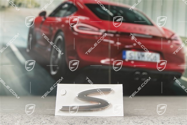 "S" logo, silver