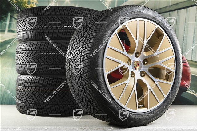 20" koła zimowe Turbo Aero, komplet, felgi 9J x 20 ET54 + 11J x 20 ET60 + opony zimowe Goodyear 245/45 R20 + 285/40 R20, Aurum