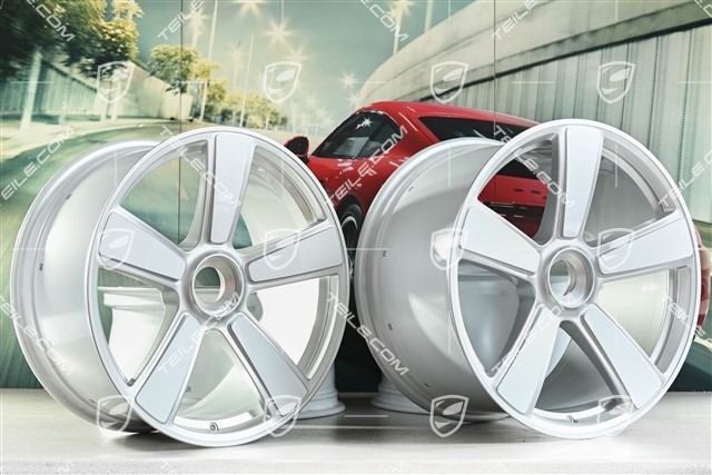 20+21" Sport Classic wheel rim set, 9,5J x 20 ET44 + 12J x 21 ET70, white