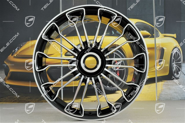 21"+20" 918 SPYDER Felgensatz, Zentralverschluss, 12,5J x 21 ET57 + 9,5J x 20 ET57, czarny wysoki połysk
