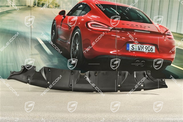 Air guide / duct, black matte, lower / On road front end