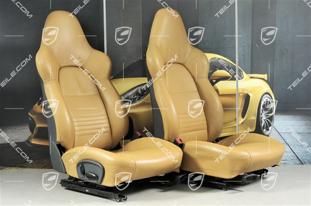 Sportsitze (breit), manuel einstellbar, Leder, "savanna" beige, manuel einstellbar, Satz L+R