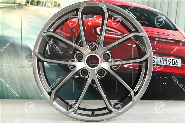 20" GT4 Felge, 8,5J x 20 ET61, Platinum Seidenmatt