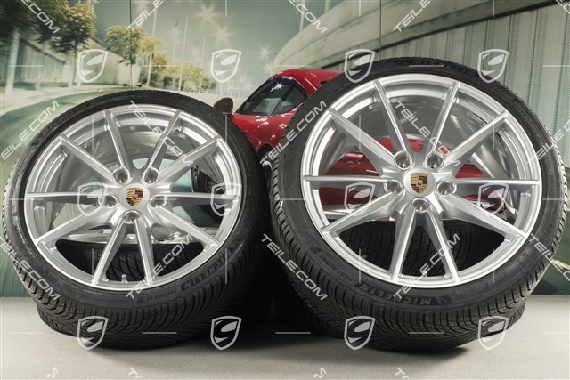 20/21-inch Carrera S winter wheel set, wheel rims 8,5J x 20 ET53 + 11J x 21 ET66 + Michelin winter tyres 245/35 R20 + 295/30 R21, with TPMS