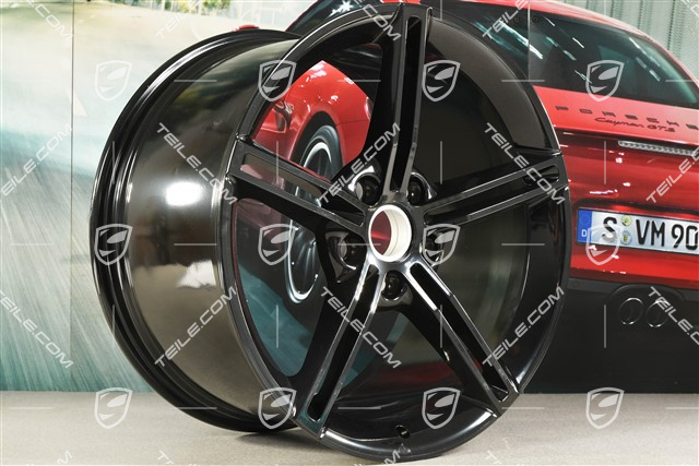 21-inch wheel rim Mission E Design, 11,5J x 21 ET66, black high gloss