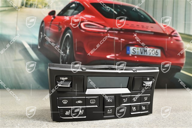 Air condition control panel, manually adjustable, Vented / heated seats