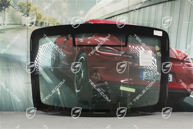 Rear window, without hole for wiper, PCM 2 / PCM 3 main module incl. radio