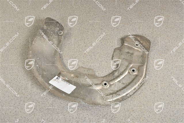 Front axle disc brake protective plate, L