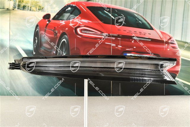 Rear light, in clear glass look (white smoked), L