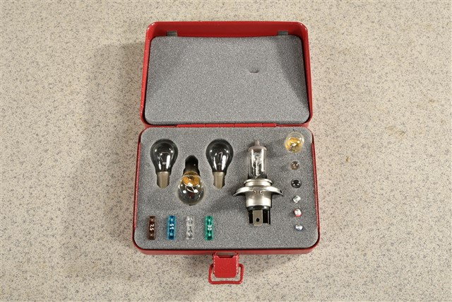 Spare bulbs and fuses kit, Box / 12V