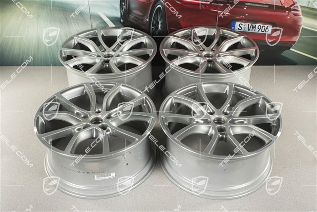 21-inch wheel rim set Cayenne Exclusive Design, 11J x 21 ET49 + 9,5J x 21 ET46, for Cayenne Coupé