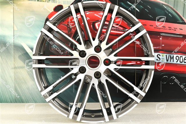 21-inch wheel rim Turbo III, facelift, 10J x 21 ET50, Titanium