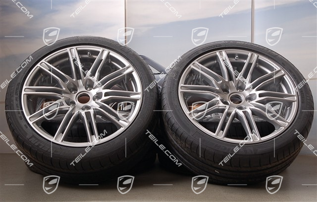 21" Koła letnie SportEdition, GTsrebrny metalik, 4x felgi 10J x 21 ET 50 + 4x opony 295/35 R 21 107Y XL, z czujnikami ciśnienia