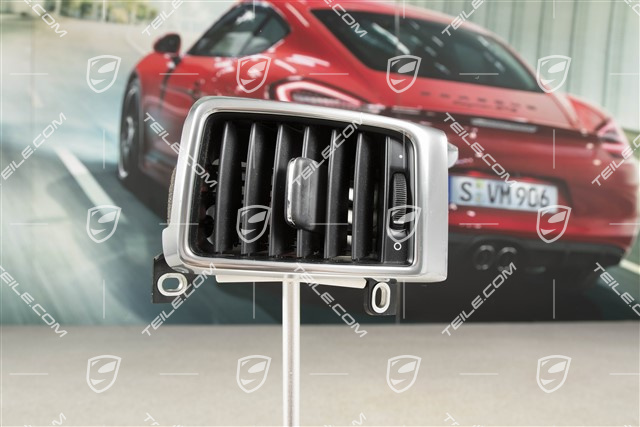 Dashboard centre vent / nozzle, Galvano silver, L