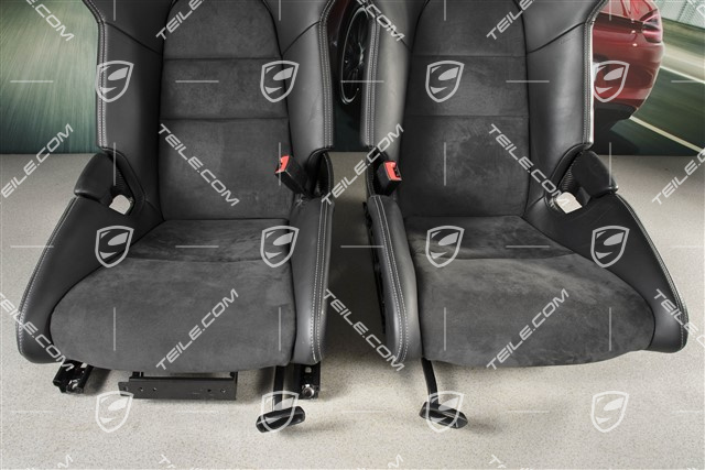 Schalensitze, Carbon, Leder+Alcantara, Schwarz, GT4 Schriftzug, Satz, L+R