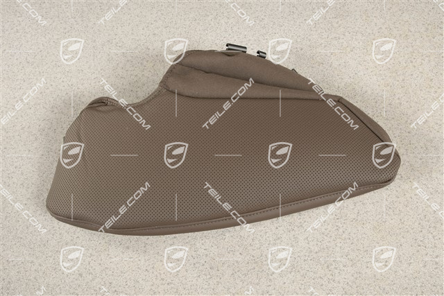 Backrest cover, Side part, with Airbag Perforated, Saddle Brown, L