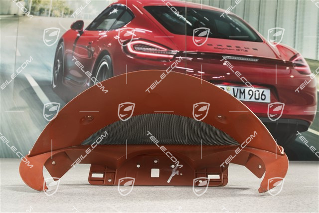 Dashboard trim / Instrument cluster cover, Terracotta