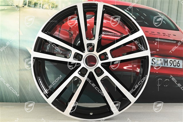 22" Felga Sport Design, 11,5J x 22 ET61, czarny wysoki połysk