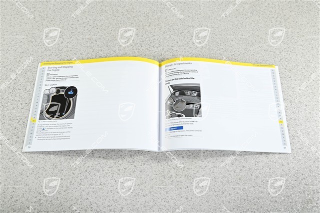Porsche 718 GT4RS Driver's Manual / operating instructions, English