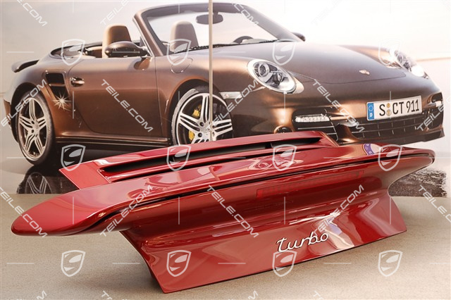 Turbo engine lid, incl. rear spoiler, CONVERTIBLE, complete