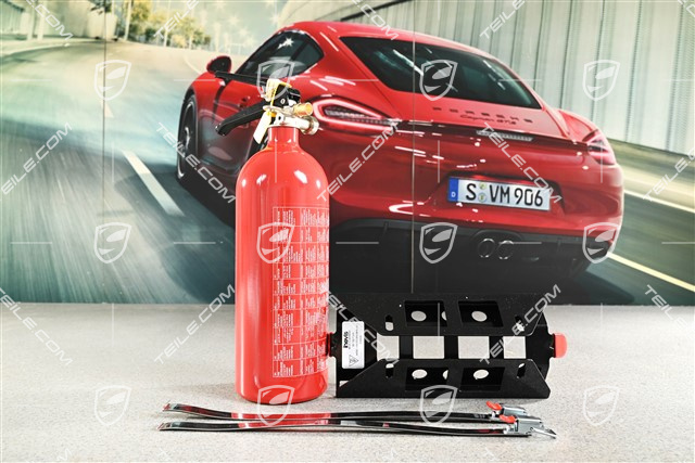Feuerlöscher mit Halter
