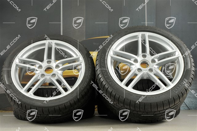 19" Carrera Winterräder Satz, 8,5J x 19 ET54 + 11J x 19 ET69, Winterreifen 235/40 R19 + 285/35 R19
