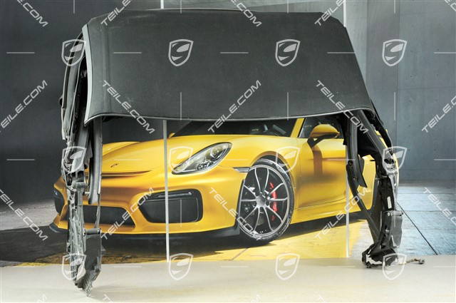 Convertible top, complete, black Convertible top, complete, black