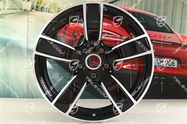20" Felge Carrera Sport, 8,5J x 20 ET49, schwarz hochglanz