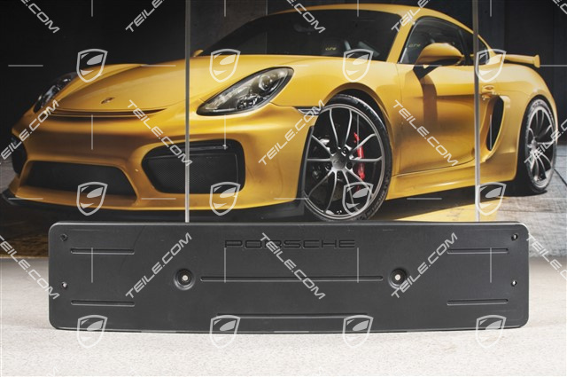 Front bumper number / Licence plate support, Black matte, GT3