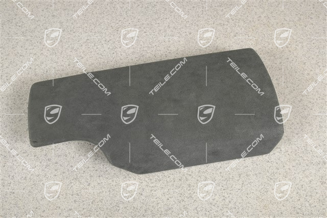 Deckel aussen, Leder/Alcantara, Schwarz