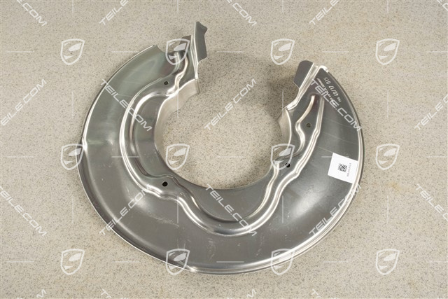 Rear axle disc brake protective plate, R