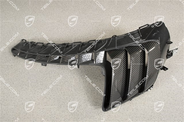 GT2RS frame air inlet, carbon gloss black, L