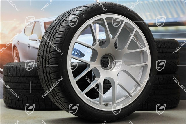 19-inch winter wheel set, RS Spyder, central locking, wheels: 8,5J x 19 ET56 + 11J x 19 ET51 + NEW Pirelli winter tyres: 235/35 R19 + 295/30, with TPM