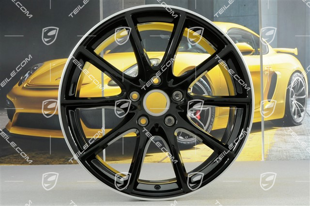 20" Cayenne Design Felgensatz, 10,5J x 20 ET64 + 9J x 20 ET50, Exclusiv, Felgenstern in Schwarz