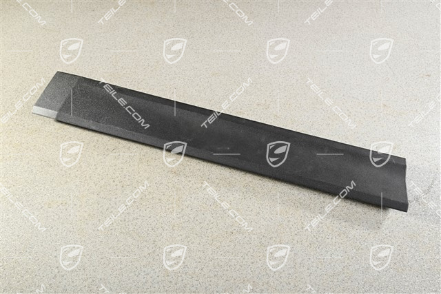 Rear door cover / trim, lower part, Matt black, L