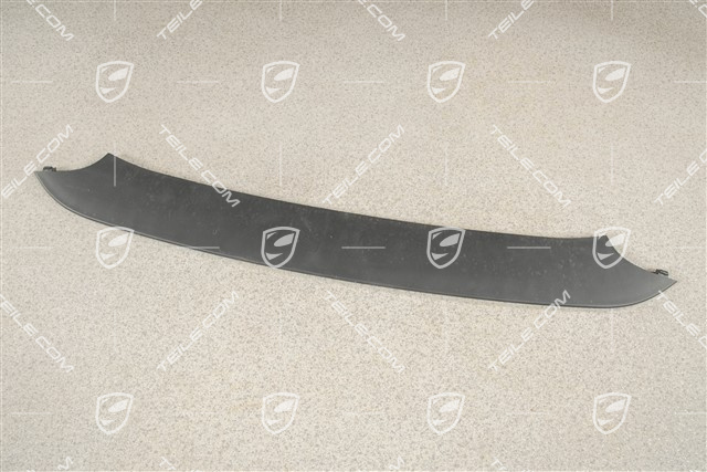Disc / cover lower for front bumper retaining frame, centre, Black matte