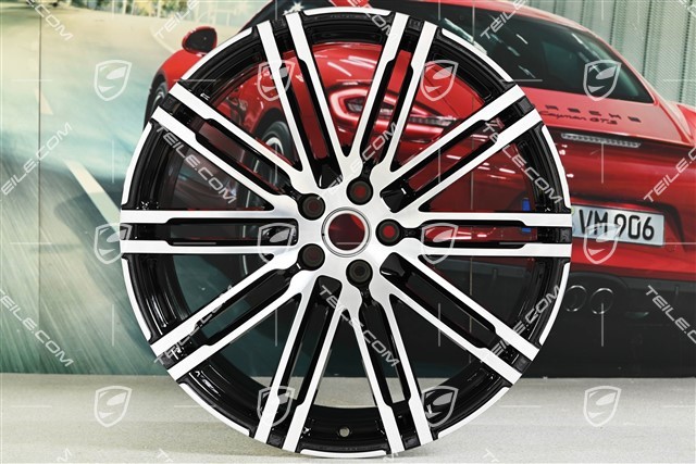 21-inch Turbo III, alloy wheel rim, 10J x 21 ET19, black high gloss