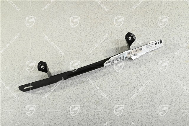 Front bumper number plate support bracket