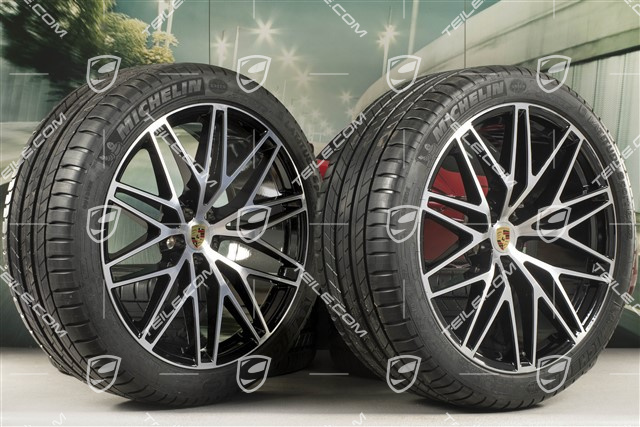 21" RS Spyder Design II summer wheel set, wheel rims 9,5J x 21 ET27 + 10J x 21 ET19 + Michelin summer tyres 265/40 R21 + 295/35 R21, with TPM