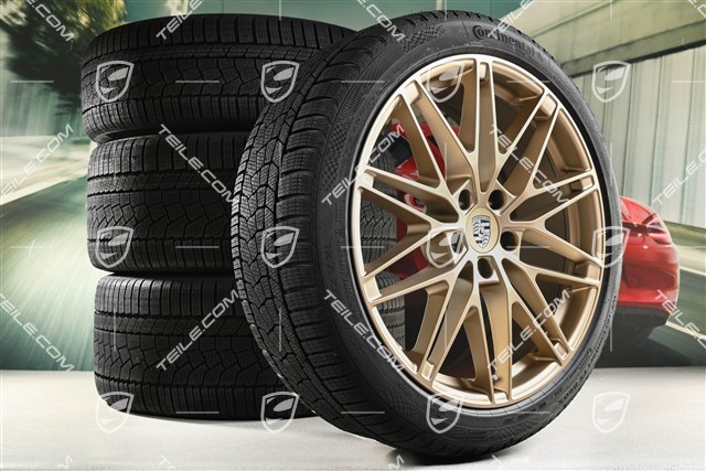 22-inch RS Spyder Design winter wheel set, rims 9J x 22 ET29 + 11J x 22 ET47 + NEW Continental winter tyres 255/40 R22 + 295/35 R22, neodyme