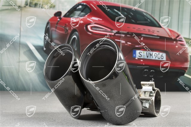 Tail pipe, sport, black
