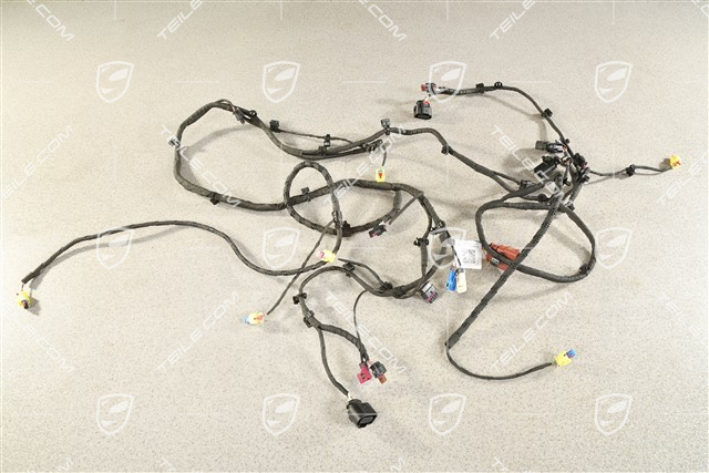 Wiring harness front bumper, Extended and crash-active pedestrian protection