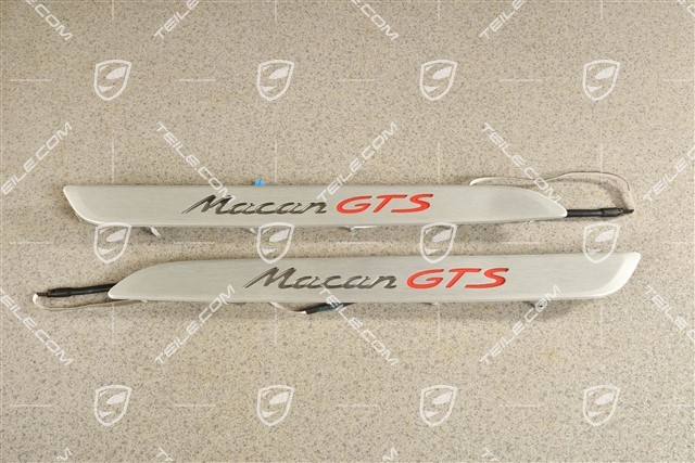 Blenden/Einstiegleisten, Beleuchtet, "Macan GTS", Satz L+R