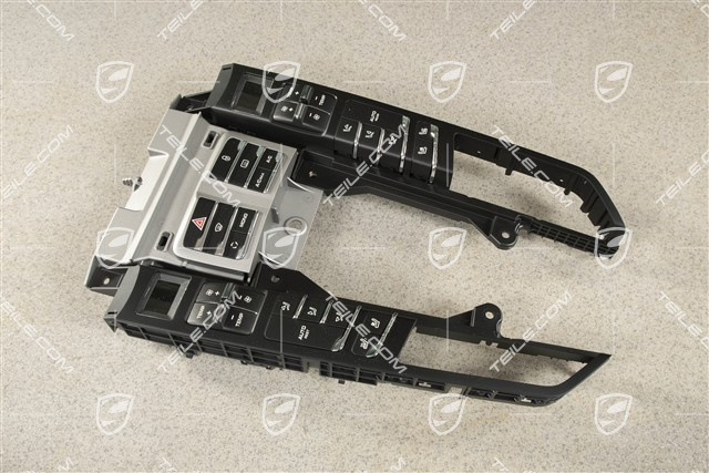 Control panel / switchboard 4 Zone air conditioner, adjustable heatinging seats, Active seat ventilation, Black / Silver grey