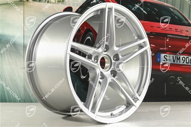 19" Komplet felg Carrera VI, 8,5J x 19 ET50 + 11J x 19 ET56, srebrne Brilliantsilber