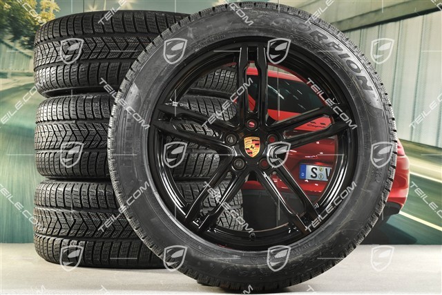 19-inch "Macan Sport" winter wheels set, rims 8,5J x 19 ET21 + 9J x 19 ET21 + Pirelli winter tyres 235/55 R19 + 255/50 R19, with TPMS