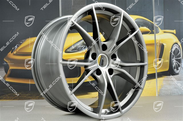 20" Felgensatz Carrera S IV, 8J x 20 ET57 + 10J x 20 ET45, Platinum-Seidenmatt