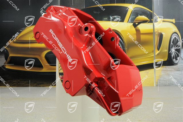 Festsattel ohne Belag, rot, 4S / Turbo, L Festsattel ohne Belag, rot, 4S / Turbo, L