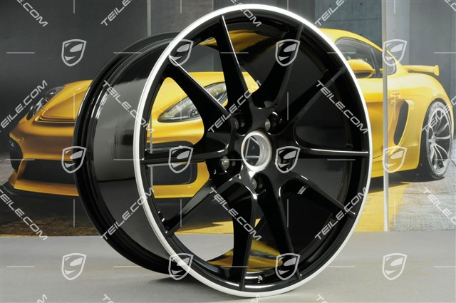 20-inch Carrera S III wheel, 11J x 20 ET70, wheel spokes painted Black
